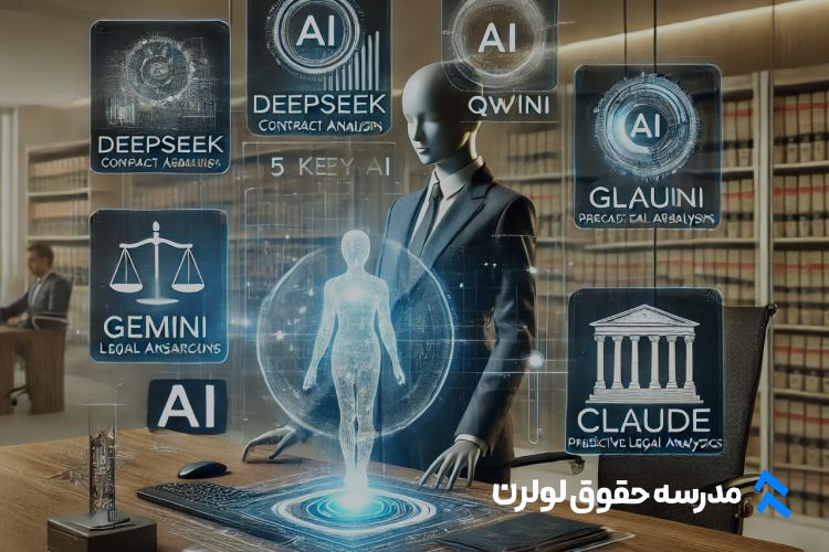 معرفی 5 ابزار هوش مصنوعی برای وکلا که هر وکیل و دانش‌ آموخته حقوق باید بشناسد! مدرسه حقوق لولرن دوره آموزش هوش مصنوعی برای وکلا